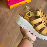 Sandália Moleca FlatForm Tiras Grossas SS