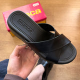 Sandália Moleca Tamanco Tiras Cruzadas