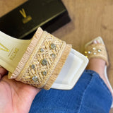 Sandália Vizzano Rasteira Detalhe Natural