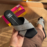 Sandália Moleca Rasteirinha Tiras Cruzadas